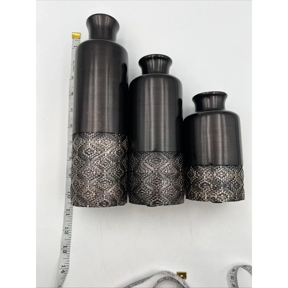 Dublin Brown Set of 3 Vases | Creative Scents Home Decor | Brown Vases | Elegant